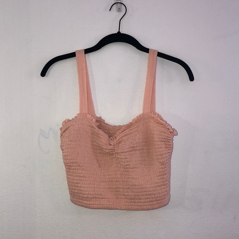 Salmon colored Forever 21 crop top